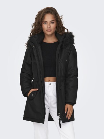 Parka d’hiver 'ONLIRIS' ONLY en noir : devant