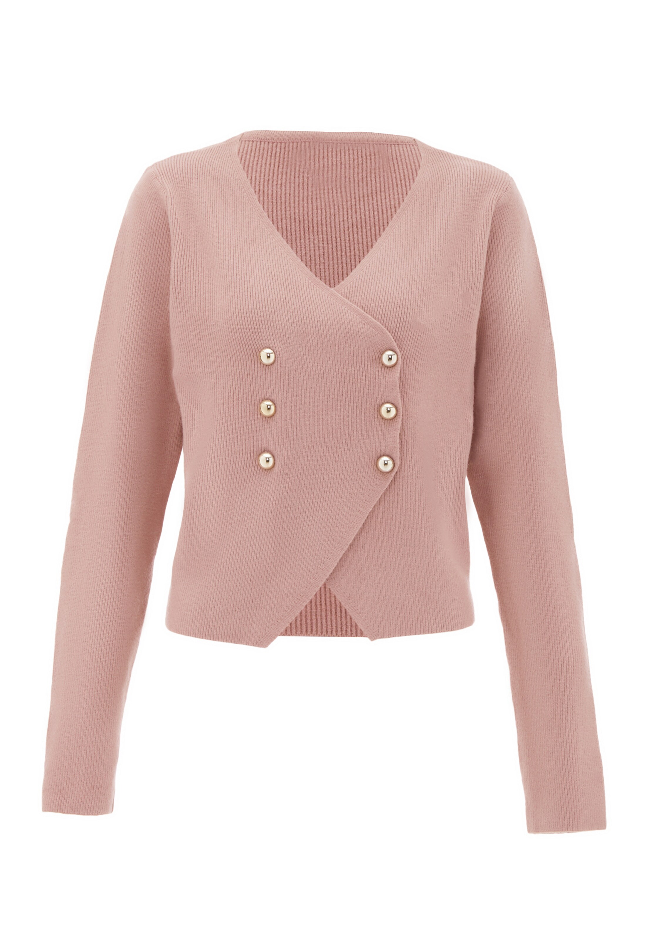 NAEMI Strickjacke in Pink: Vorderseite