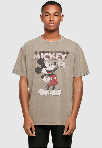 ABSOLUTE CULT Shirt 'Mickey Mouse - Presents' in Grey: front