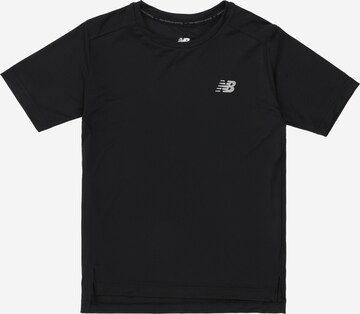 new balance - Camiseta funcional 'Accelerate' en negro: frente