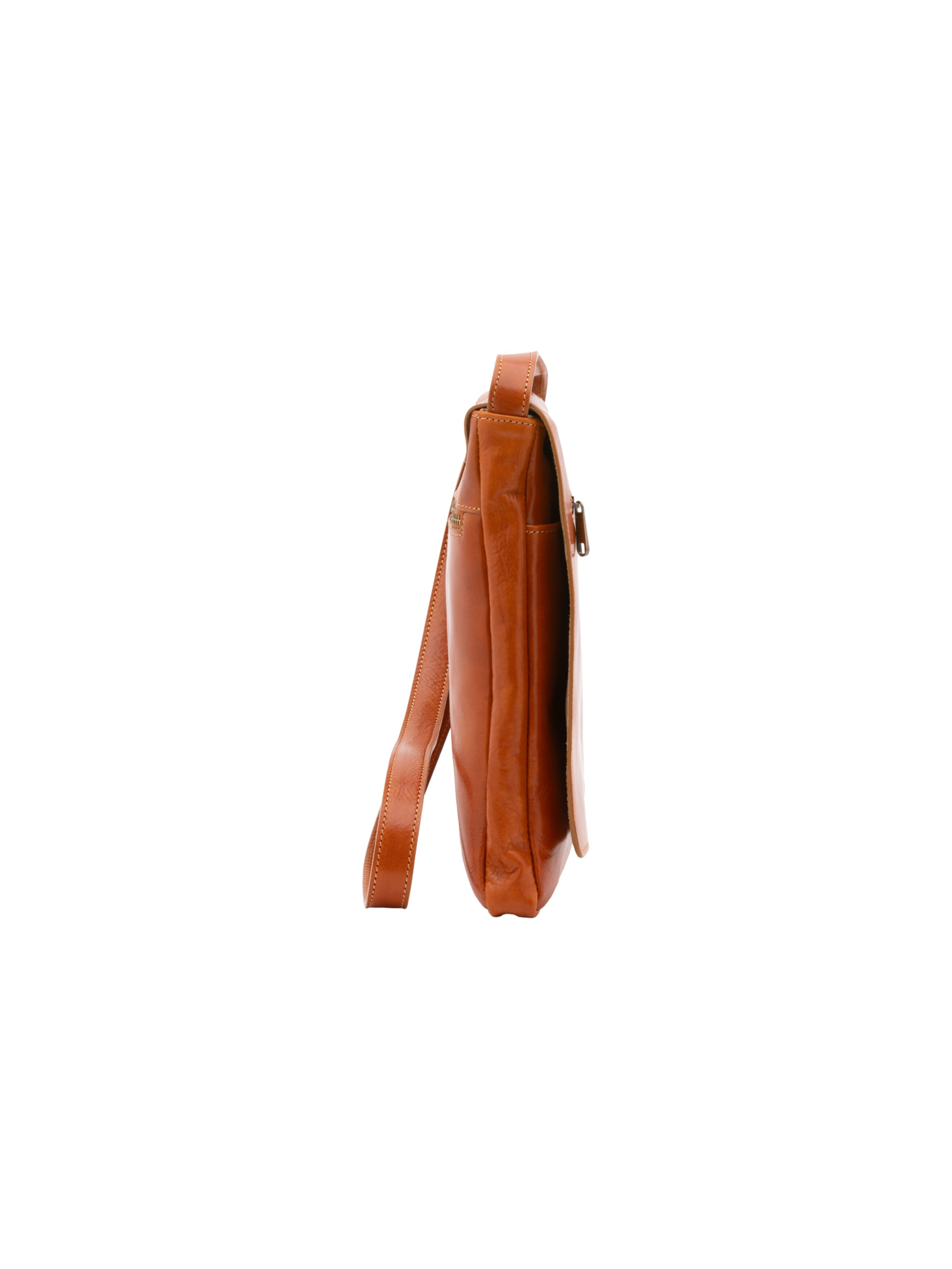 Borsa a tracolla 'Borsa a tracolla uomo vera pelle vacchetta con chiusura calamita - Made in Italy' di I Fratelli in beige