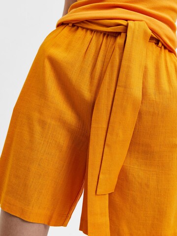 SELECTED FEMME Regular Pants 'Gulia' in Orange
