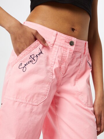 Soccx Loose fit Trousers in Pink