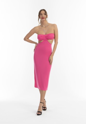faina Dress in Pink: front