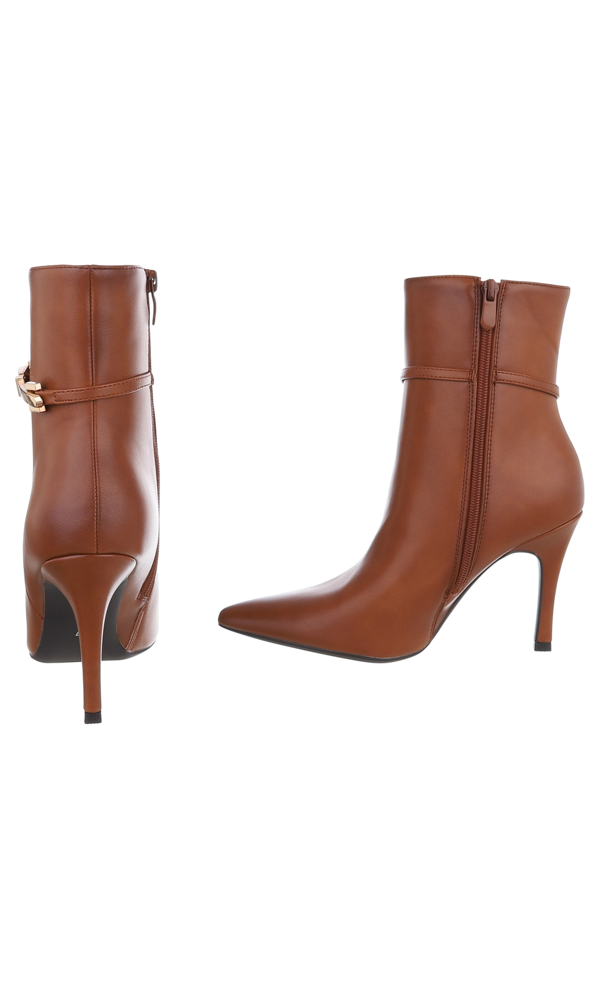 Ital-Design Stiefelette in Beige