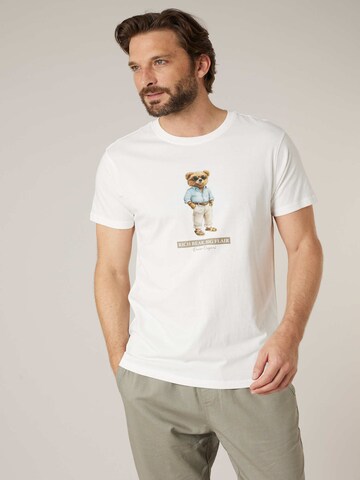 T-Shirt 'RICHBEAR' Deeluxe en blanc : devant