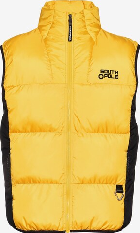 SOUTHPOLE Bodywarmer '1.0' in Geel: voorkant