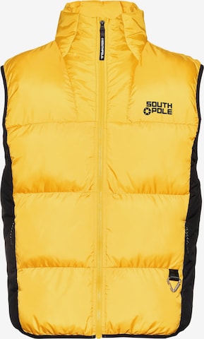 SOUTHPOLE Bodywarmer '1.0' in Geel: voorkant