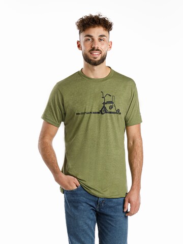 T-Shirt 'Erich' SPITZBUB en vert : devant