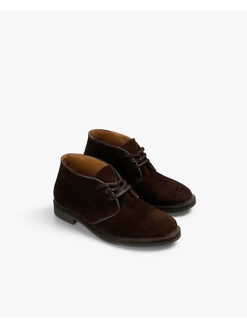 Bottines à lacets Scalpers en marron