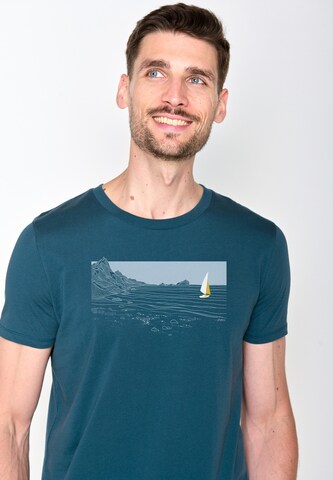 Maglietta 'Nature Cliffsail' di GREENBOMB in blu