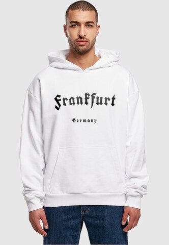 Felpa 'Frankfurt' di Merchcode in bianco: frontale