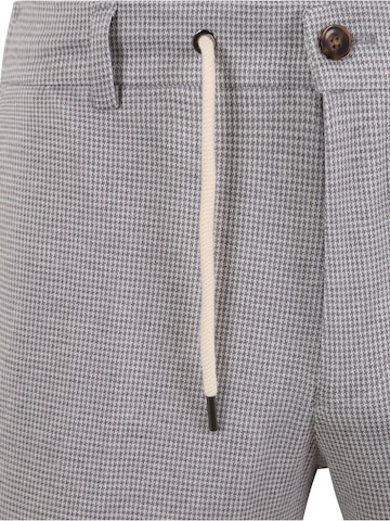 Suitable Slim fit Pleated Pants 'Das' in Grey