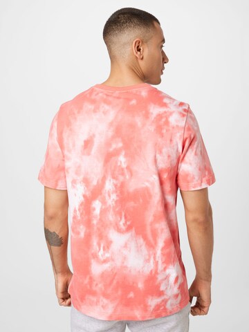 ADIDAS ORIGINALS Shirt 'Adicolor Essentials Trefoil Tie-Dyed' in Rot