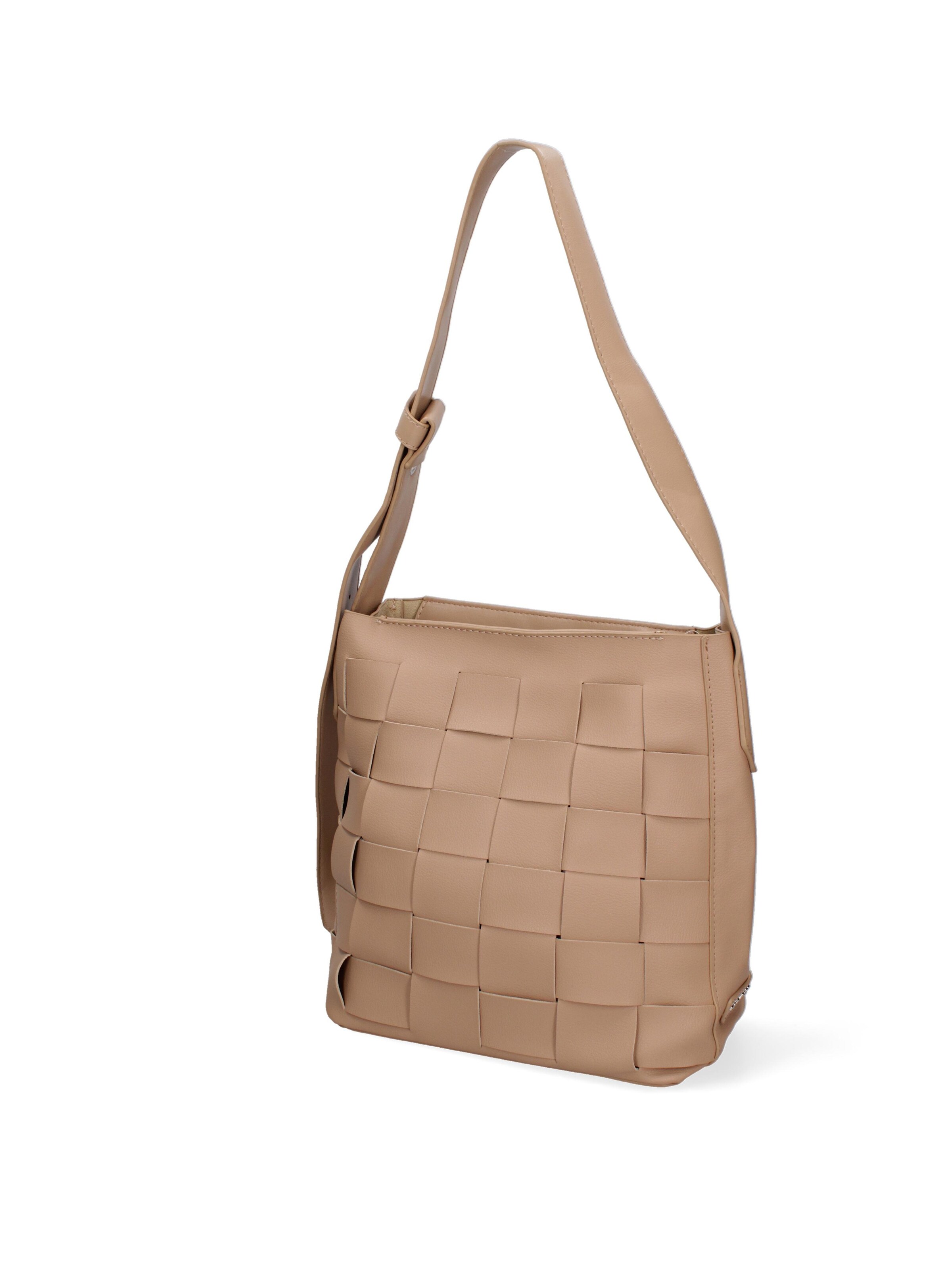 Borsa a spalla 'Borsa a Spalla Donna David Jones PVC Trapuntato Zip' di David Jones in beige