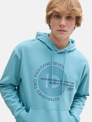 TOM TAILOR DENIM Sweatshirt in Blauw