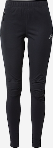 Rukka Skinny Spodnie sportowe 'MAJAJARVI' w kolorze czarny: przód