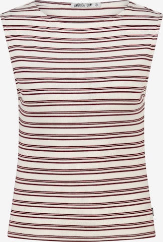 America Today Top in White: front