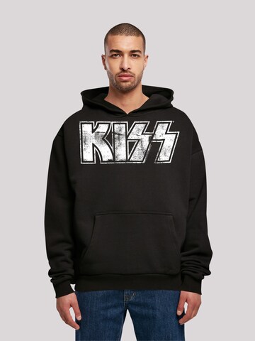 Sweat-shirt 'Kiss Rock Band' F4NT4STIC en noir : devant