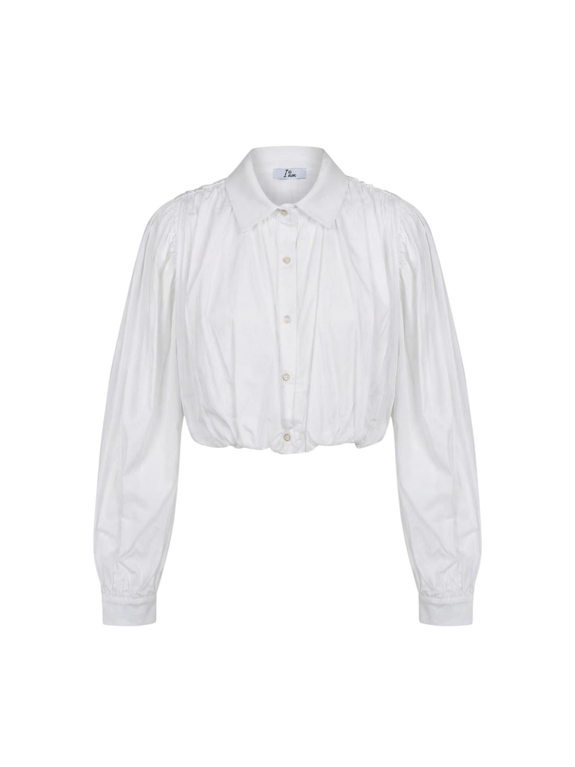 Chemisier I AM en blanc : devant