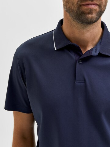 SELECTED HOMME Poloshirt 'Leroy' in Blau