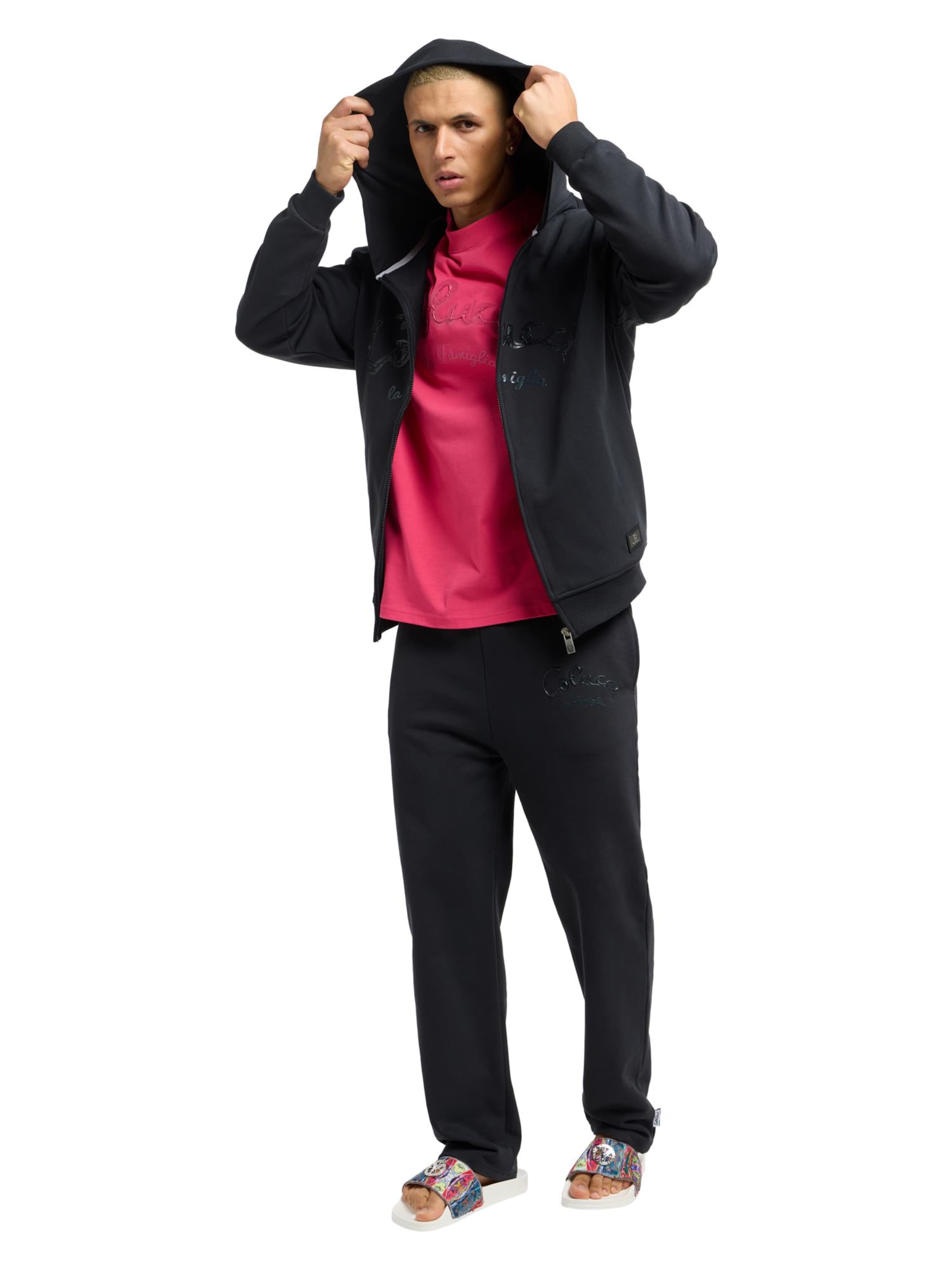 Veste de survêtement 'Drasigh' Carlo Colucci en noir