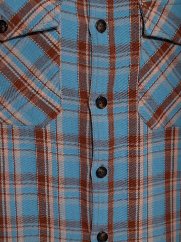 King Kerosin Regular Fit Hemd‌‌‌‌‌‌‌ in Blau