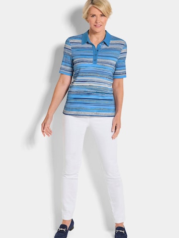 Goldner Shirt in Blau