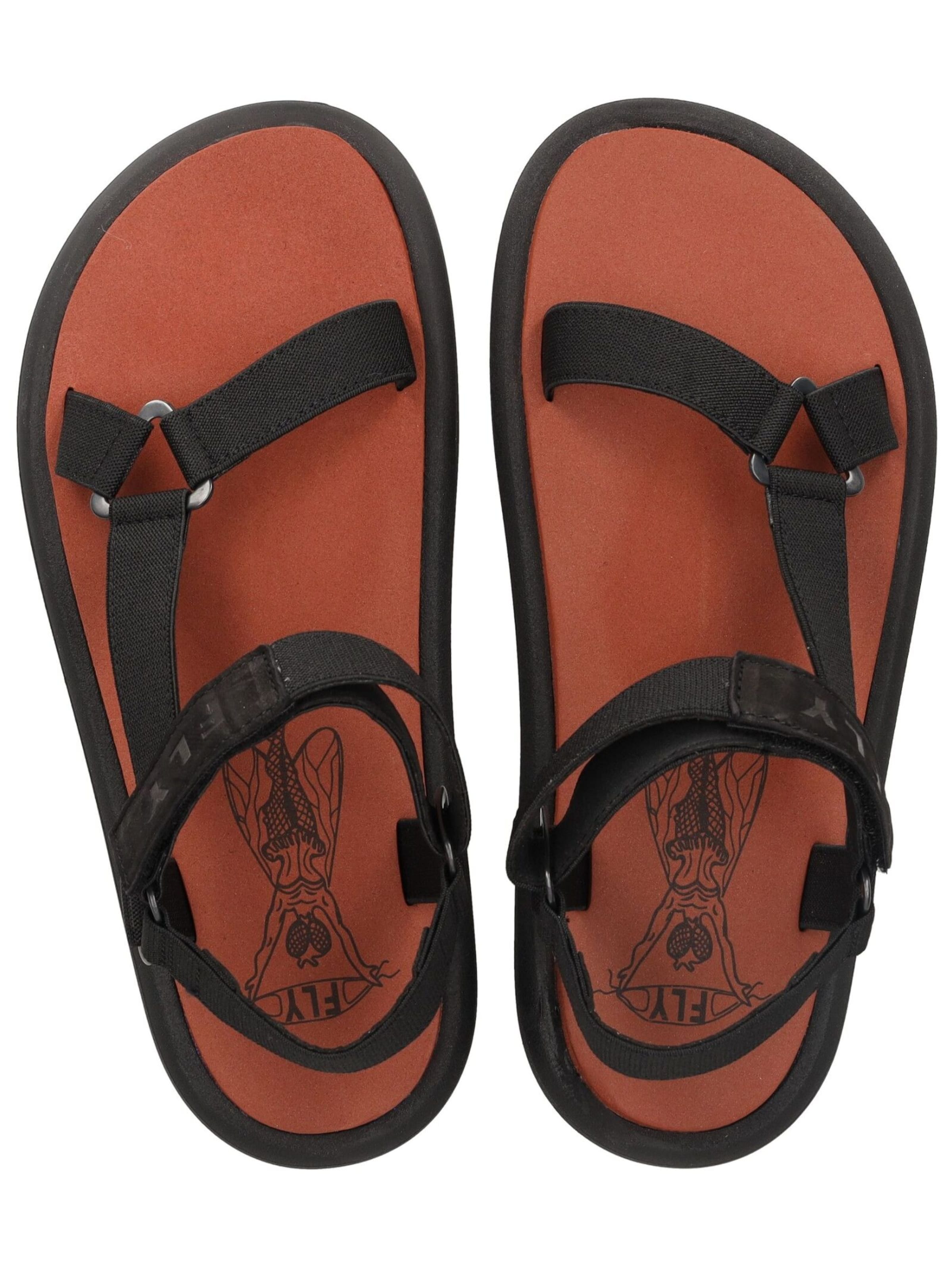 FLY LONDON Strap sandal in Black