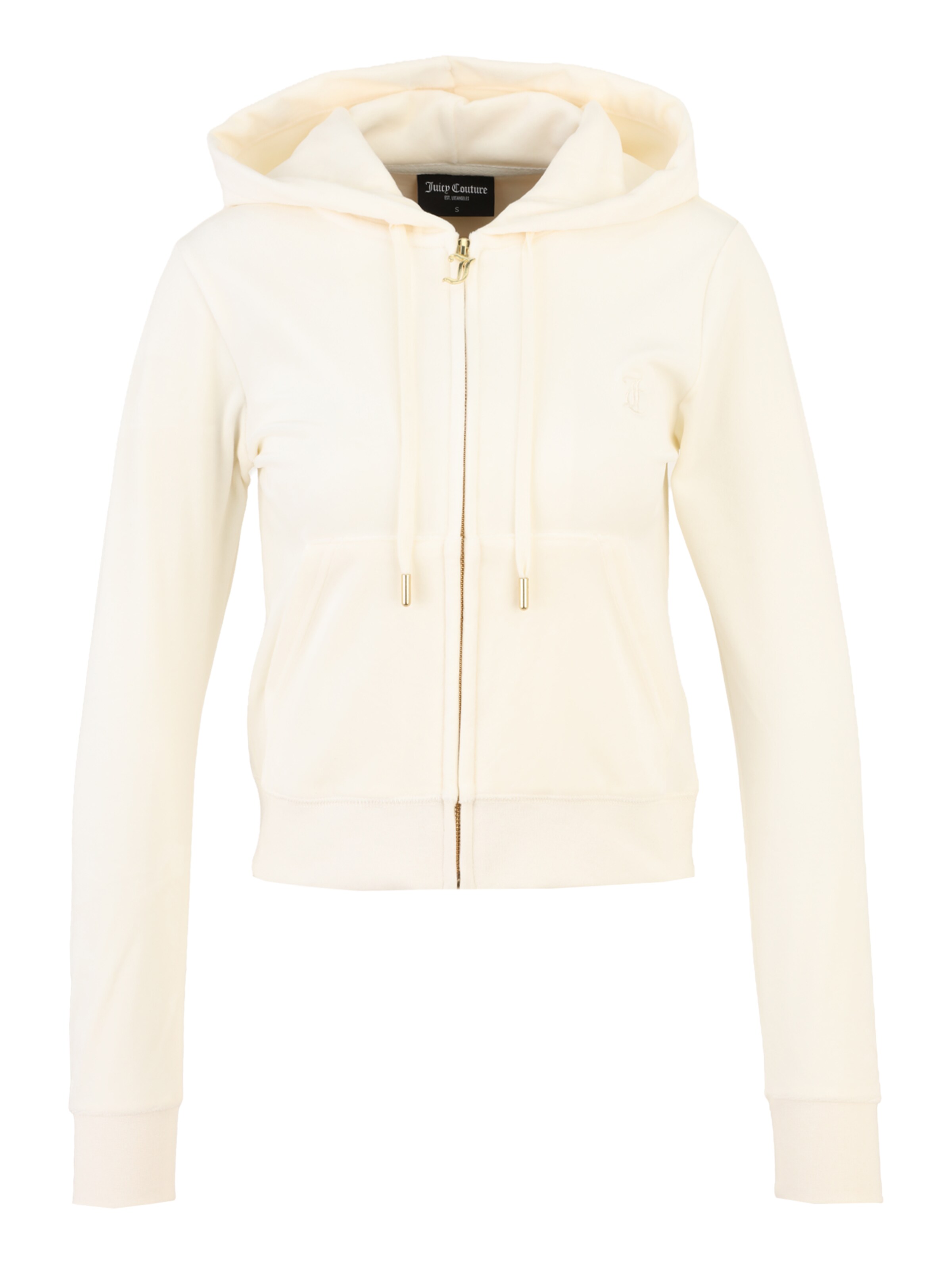 Juicy Couture Petite Zip-Up Hoodie 'ROBERTSON' in Beige: front