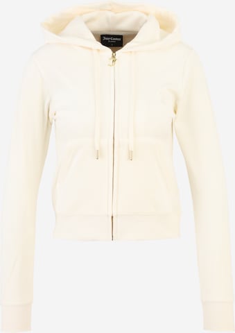Juicy Couture Petite - Sudadera con cremallera 'ROBERTSON' en beige: frente