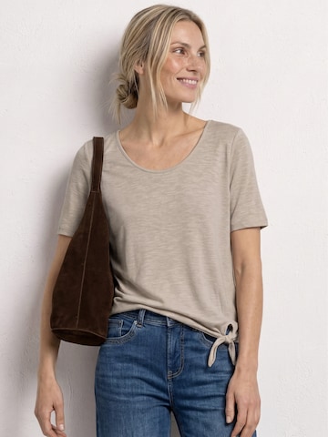 T-shirt STREET ONE en beige : devant