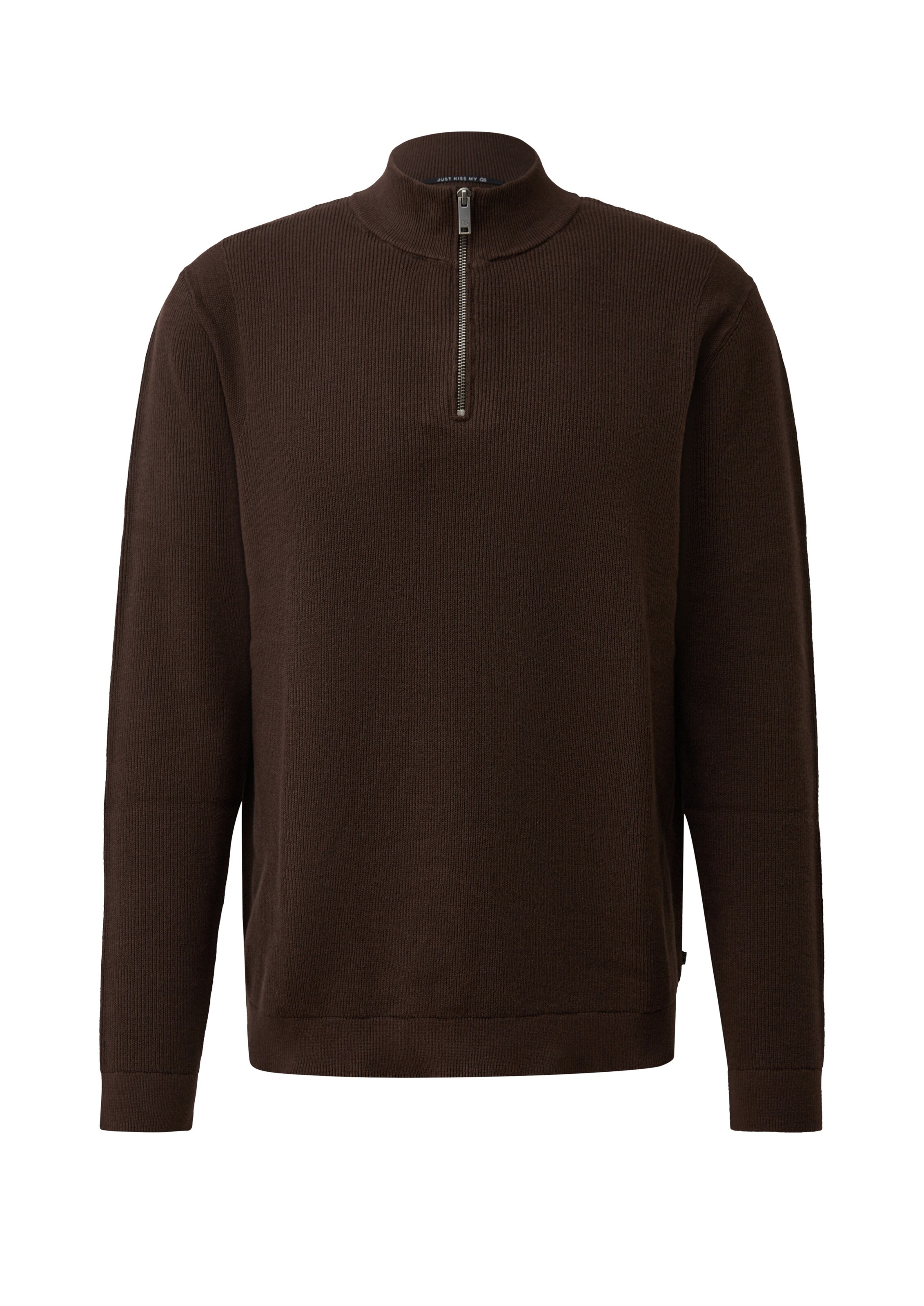 QS Pullover in L in dunkelbraun, Produktansicht