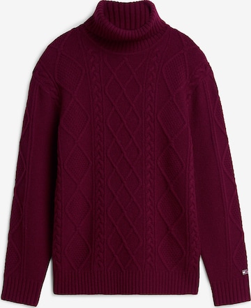 TOMMY HILFIGER Pullover 'New York Label' in Lila: Vorderseite
