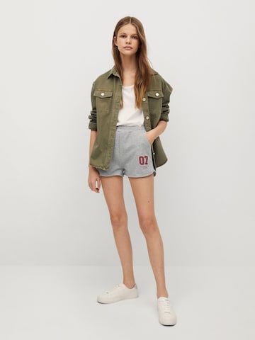 MANGO TEEN Loosefit Shorts in Grau