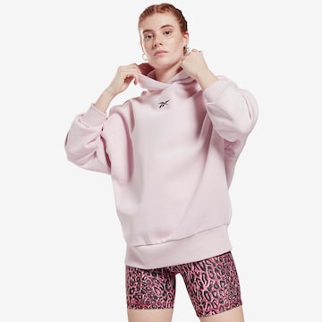 Sweat de sport Reebok en rose : devant