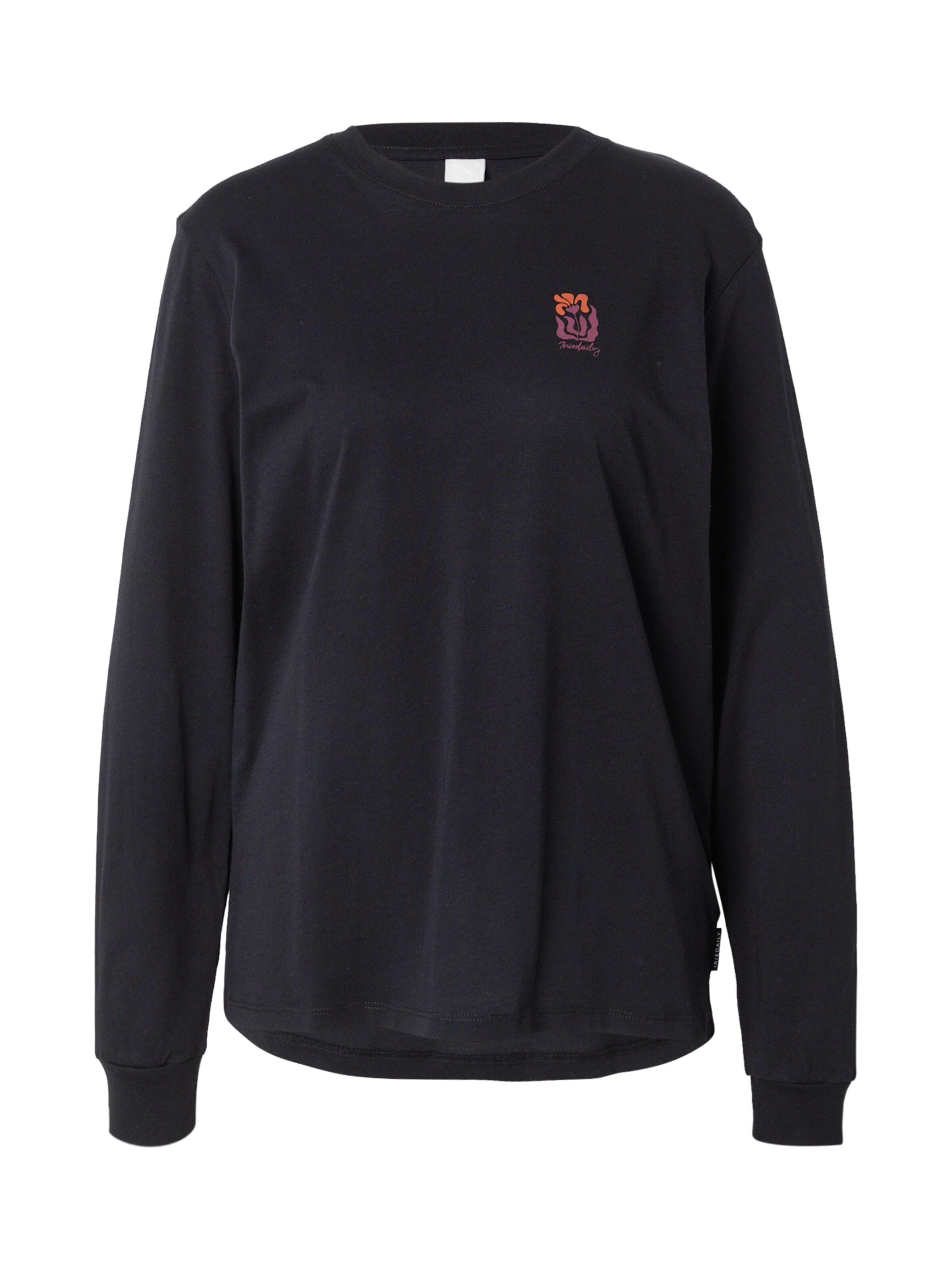 Iriedaily Тениска 'Square Flowers' в синьо: отпред