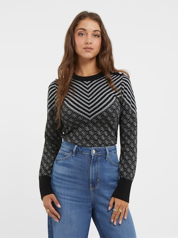 juoda GUESS Megztinis 'Renee': priekis