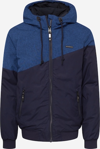 Ragwear Winter Jacket 'WINGS' in Blue: front