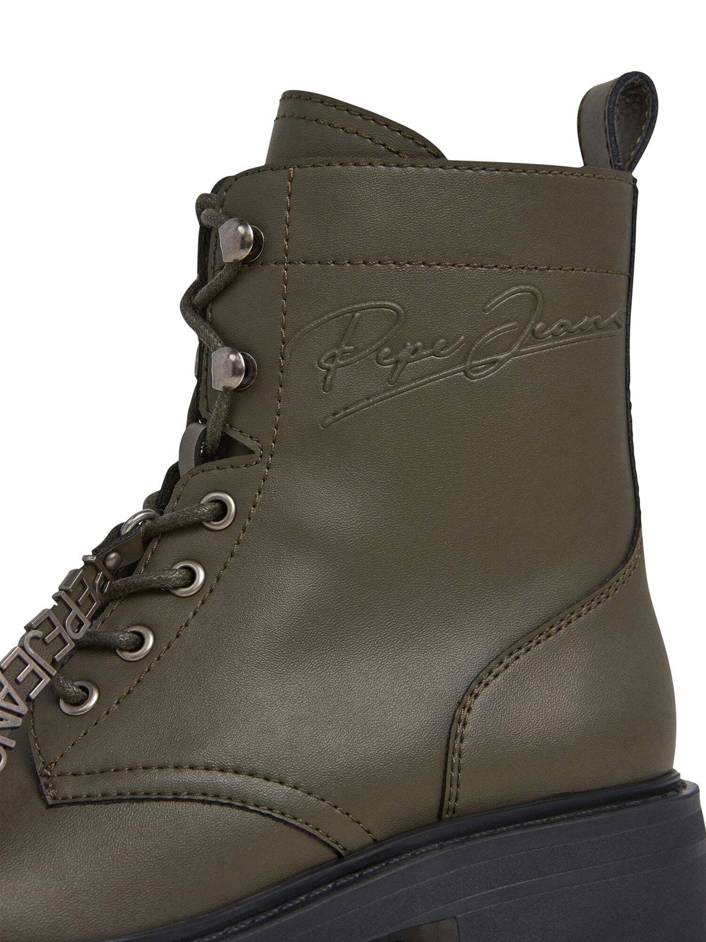 Pepe Jeans Lace-up bootie in Green