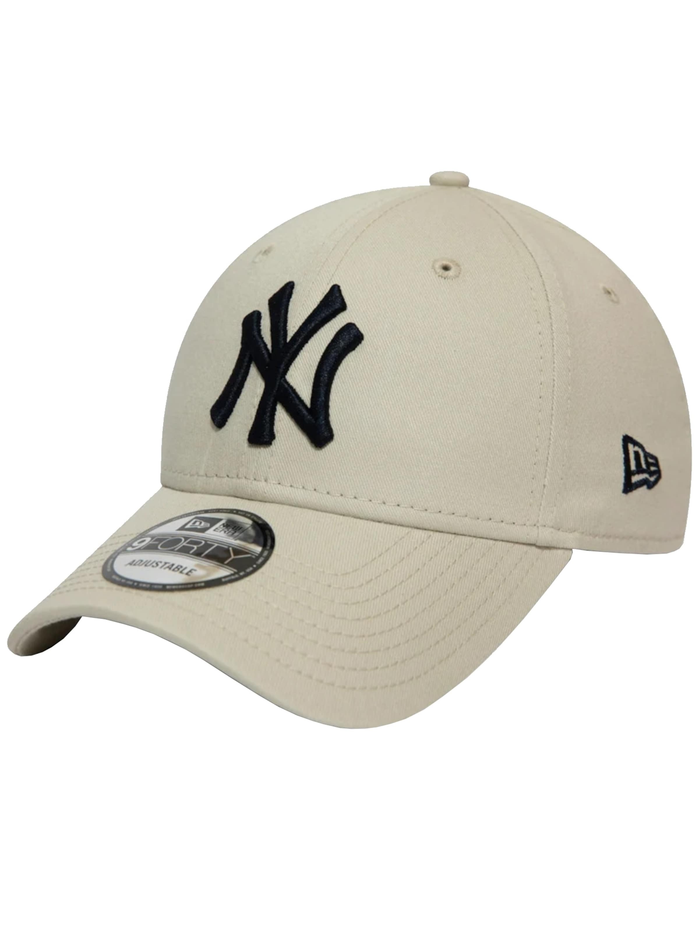 NEW ERA Cap 'New Era 9FORTY New York Yankees Essential' in Beige: front