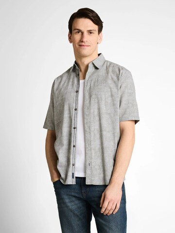 TOM TAILOR Comfort fit Button Up Shirt in Green: front