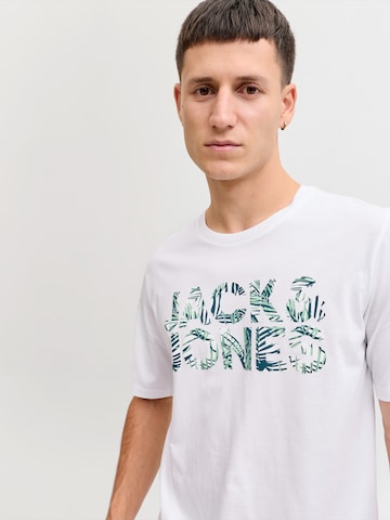 JACK & JONES Koszulka 'JJEJEFF' w kolorze biały