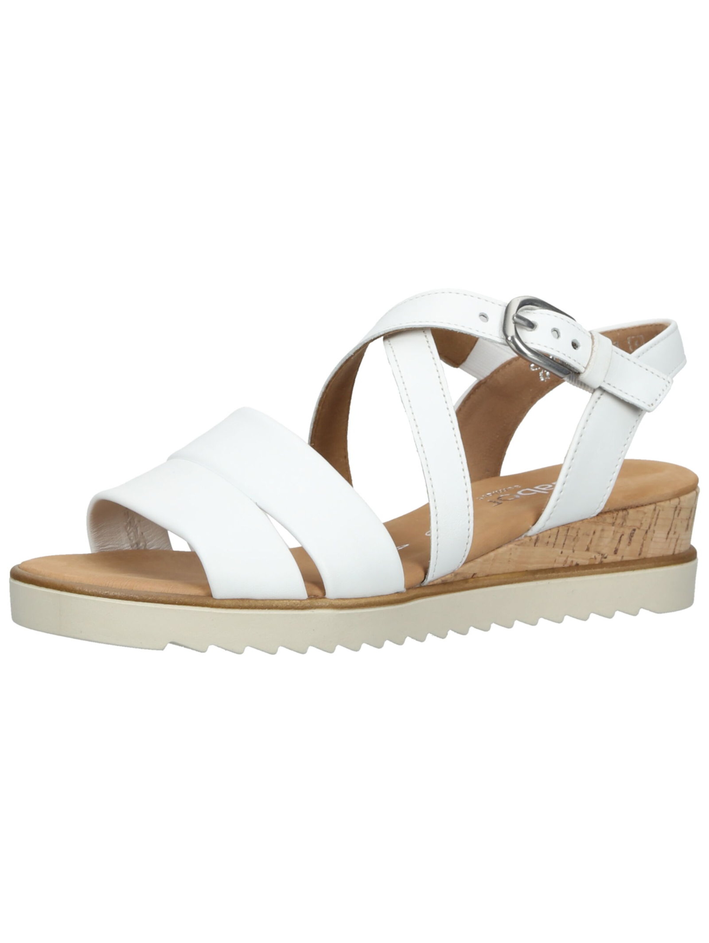 GABOR Sandalen met riem in Wit: voorkant