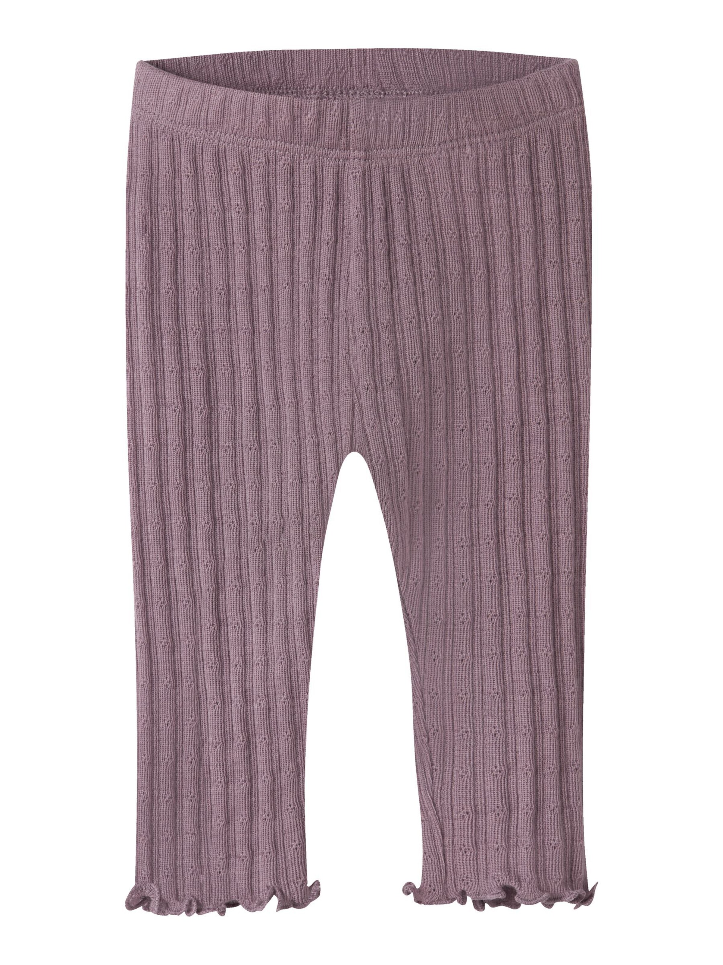 Coupe slim Leggings NAME IT en violet : devant