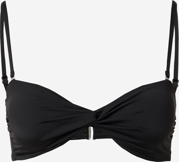 Bandeau Sutien de costum de baie sport de la BILLABONG pe negru: față