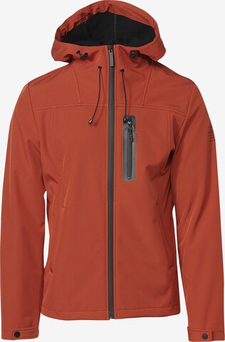 KOROSHI Between-season jacket in Orange: front