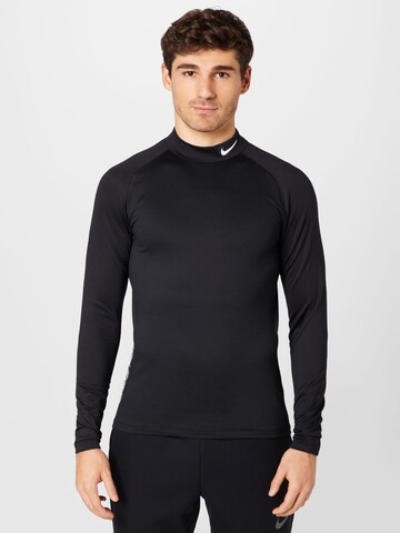 NIKE Funktionsshirt 'Pro' in Schwarz: Vorderseite