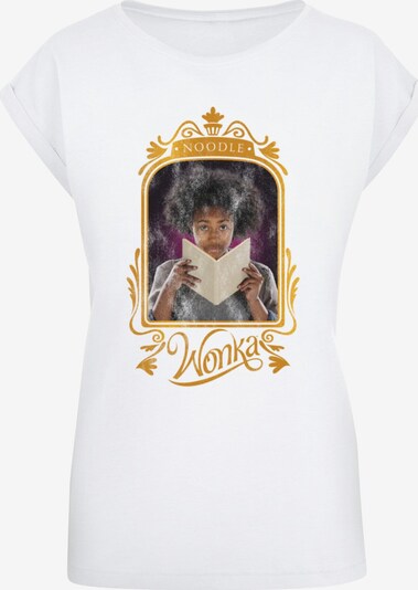 Maglietta 'Wonka - Noodle Frame' ABSOLUTE CULT di colore giallo oro / grigio / nero / bianco, Visualizzazione prodotti