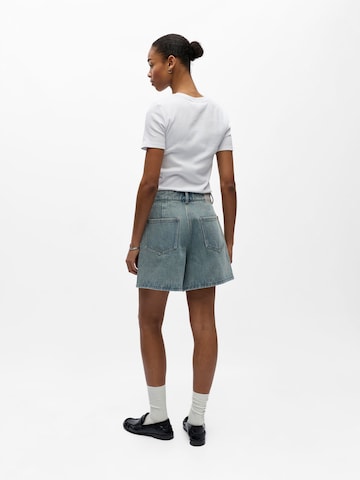 OBJECT Loosefit Jeans 'OBJNelly' in Blauw